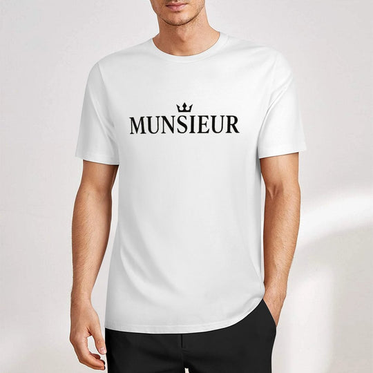 Munsieur Summer Signature Tee for Men Cotton Comfortable