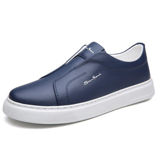 Sneakers with a casual style and anti slip lace up flat bottom with soft sole and soft surface can be easily kicked with one foot