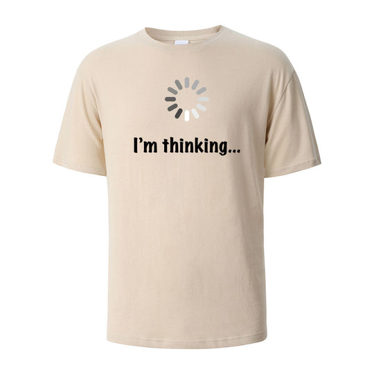 "I'm Thinking" Printed T-shirt for Men