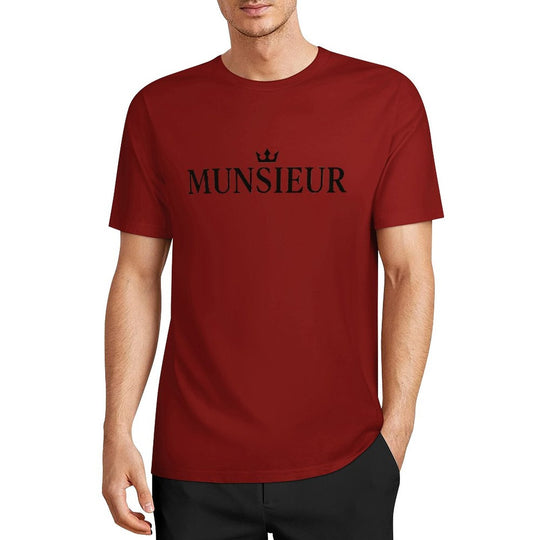 Munsieur Summer Signature Tee for Men Cotton Comfortable