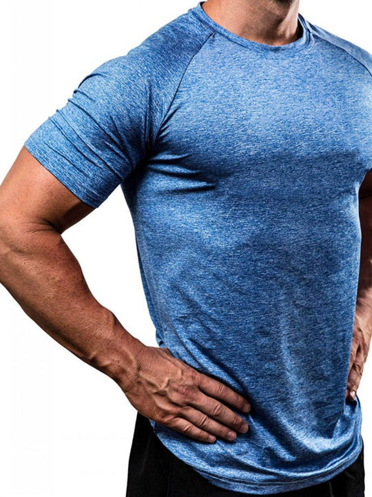 Men's Plus Size Round Neck Short Sleeve T-Shirt