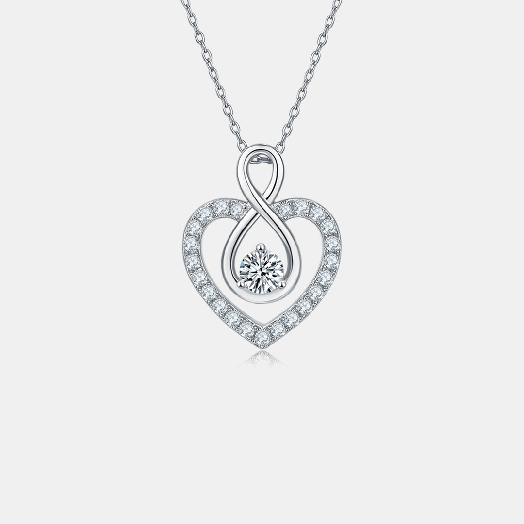 1 Carat Moissanite 925 Sterling Silver Necklace
