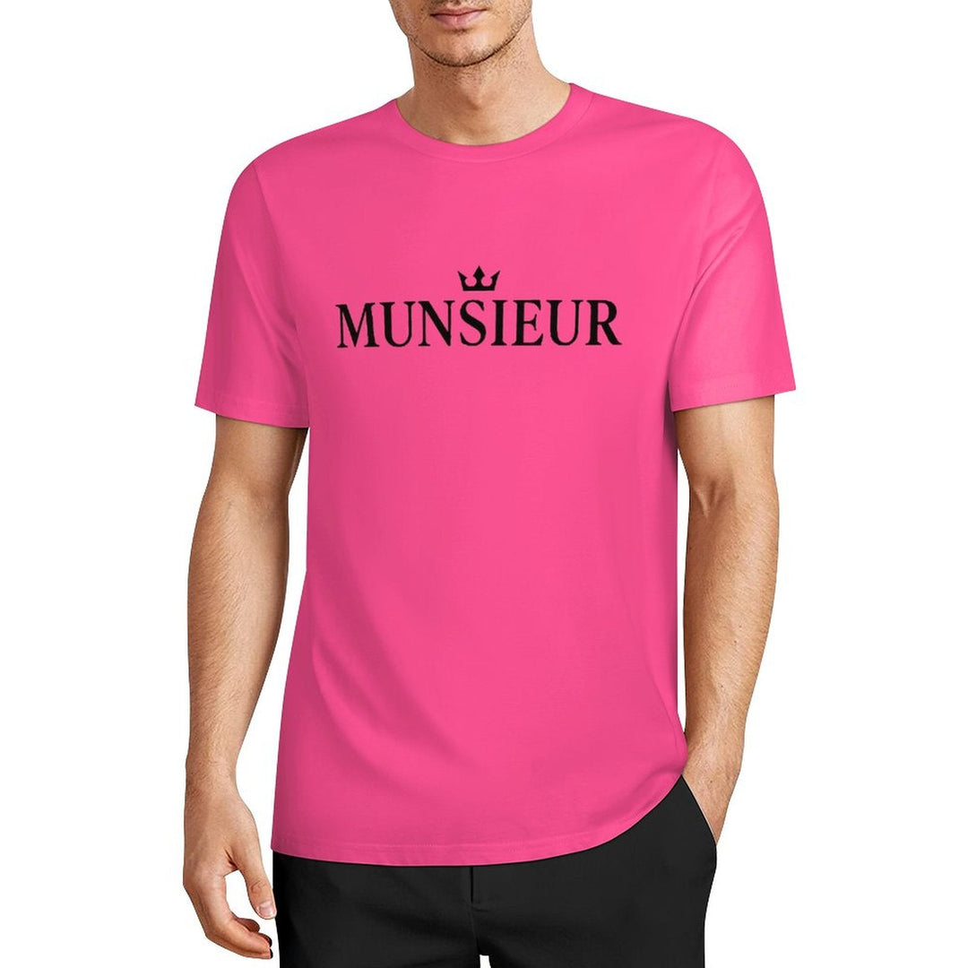 Munsieur Summer Signature Tee for Men Cotton Comfortable