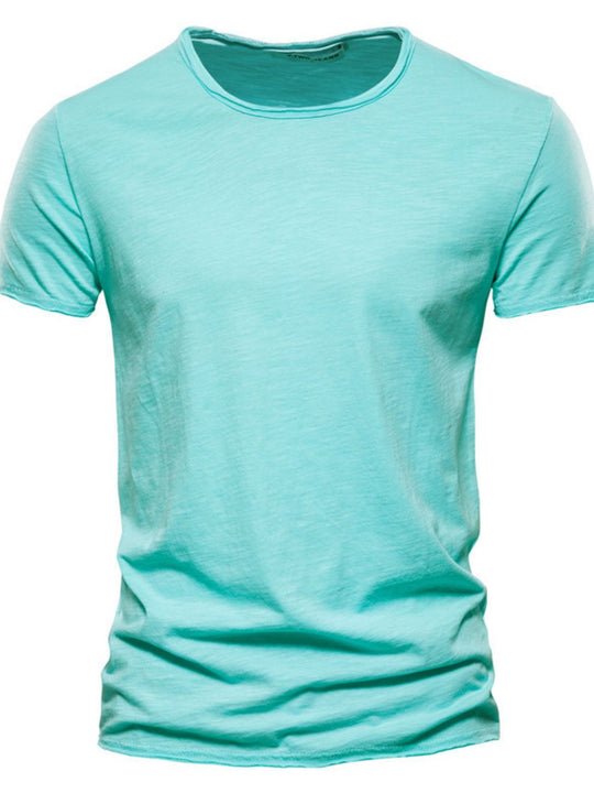 Men's Full Size Round Neck Short Sleeve T-Shirt Plus Size