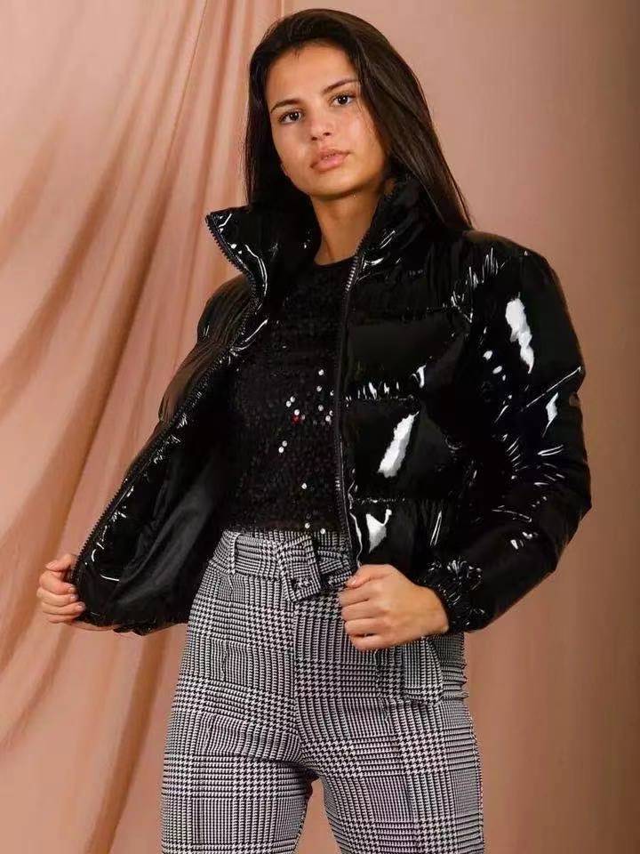 Glossy Bread Jacket Down Cotton Jacket Quilted Jacket