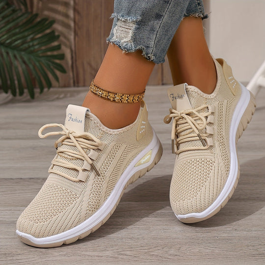 Flying Woven Shoes Women's Fashion Casual Mesh Sneaker