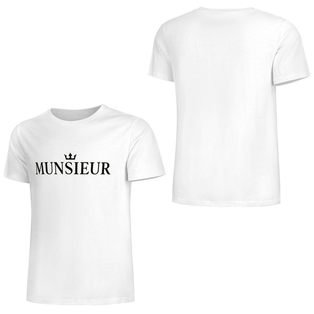 Munsieur Summer Signature Tee for Men Cotton Comfortable