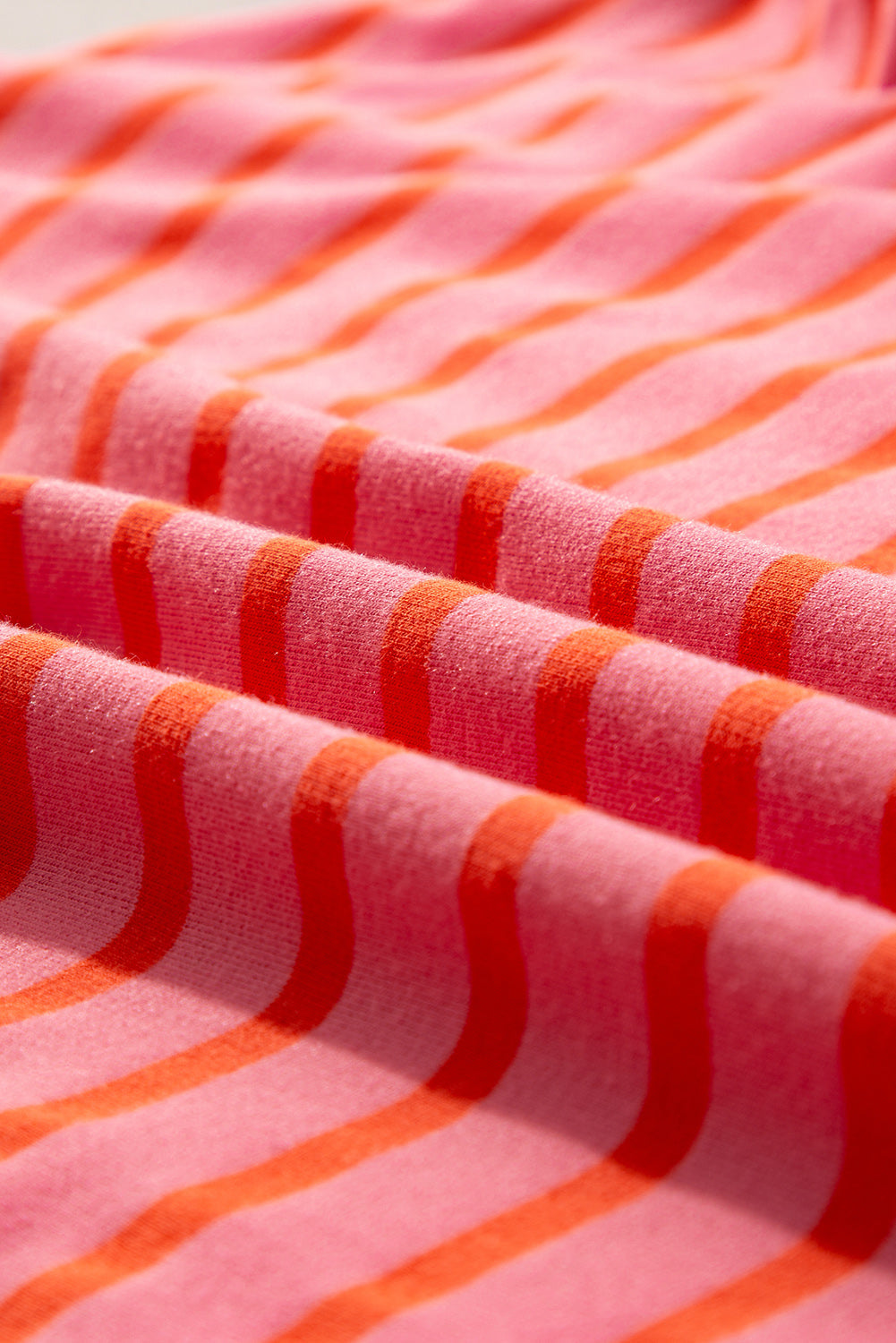 Stripe Drop Shoulder Crewneck Sweatshirt