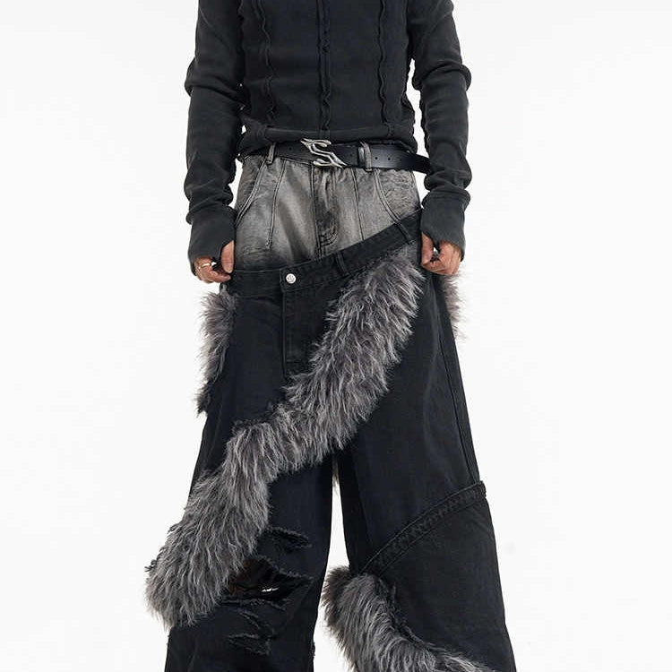 Two-piece Pu Handsome High-grade Pants For Men