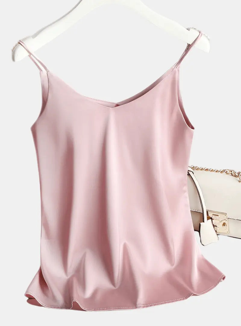 Satin Tank Top - # GIAA23510004-PRG