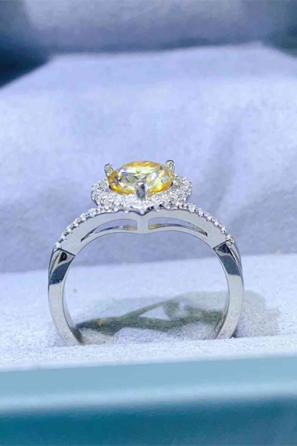 1 Carat Moissanite 925 Sterling Silver Ring