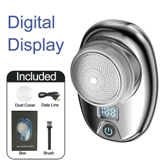 Mini portable rechargeable shaver powerful travel small steel cannon shaver car electric shaver