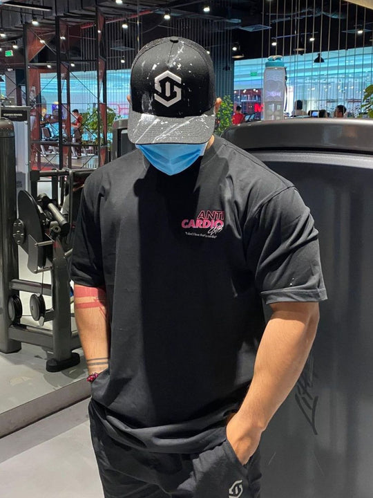 Men's Plus Size Letter Graphic Round Neck T-Shirt