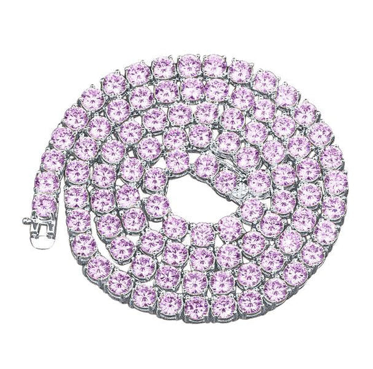 3mm 925 Sterling Silver Tennis Choker Slim Layering