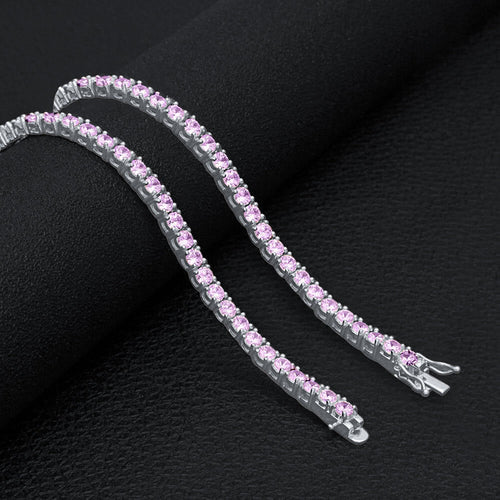 3mm 925 Sterling Silver Tennis Choker Slim Layering