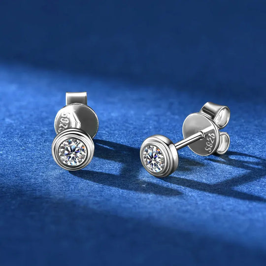 3mm Moissanite Jewelry Set 925 Sterling Silver Necklace Bracelet Stud Earrings