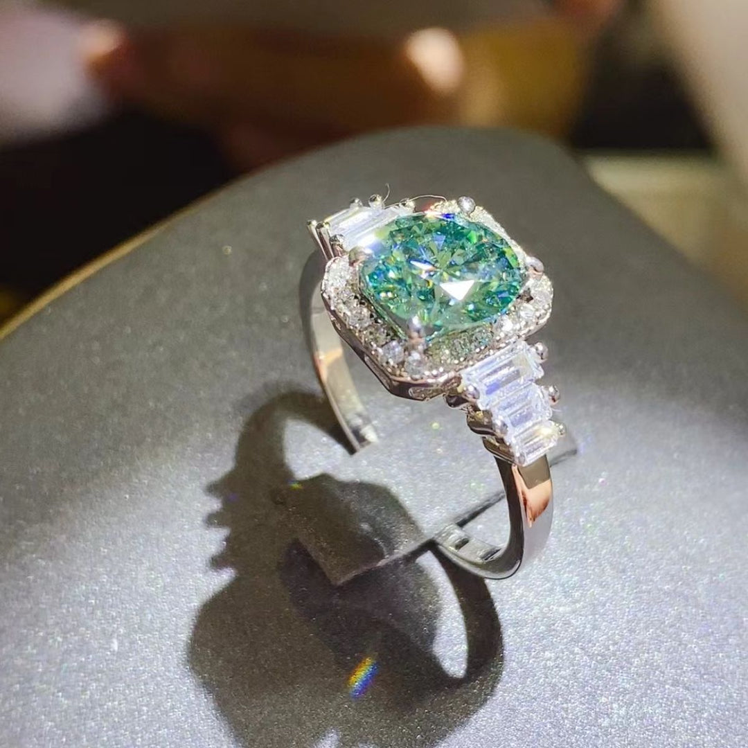 3 Carat Lab-grown Diamond 1pc Sterling Silver Ring