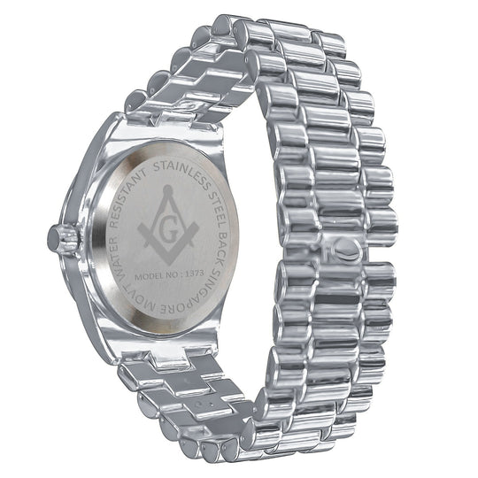 40MM Hip Hop Iced Out Stainless Steel CZ Watch Luxury