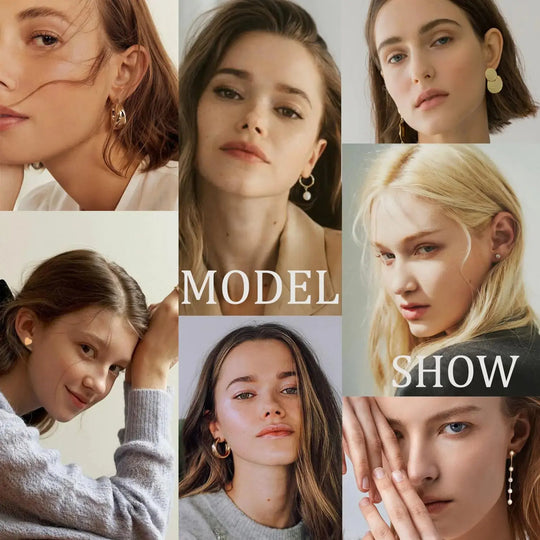 42 Pairs Gold Hoop Earrings Set for Women, Fashion Chunky Pearl Earrings Multipack