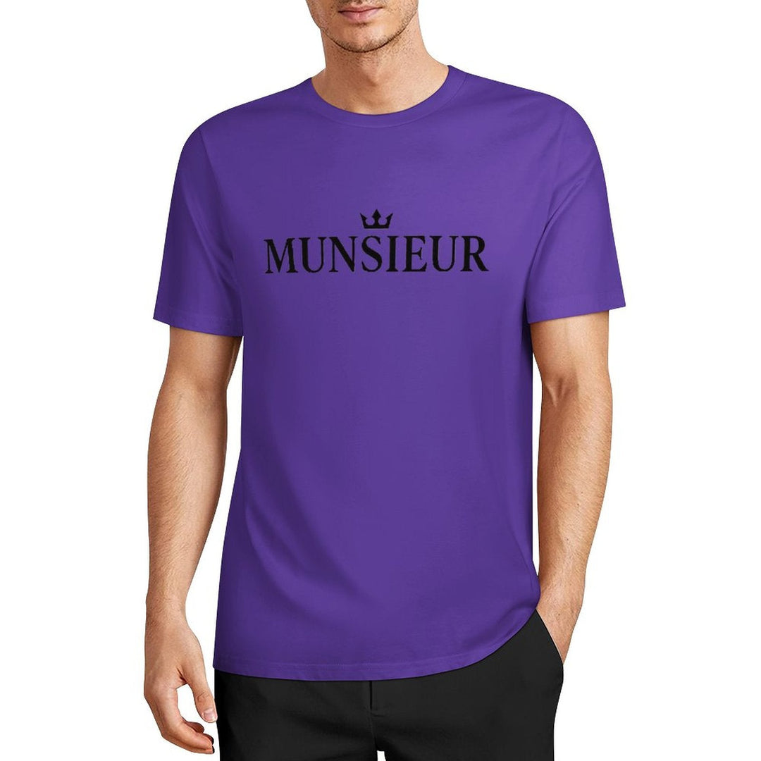 Munsieur Summer Signature Tee for Men Cotton Comfortable