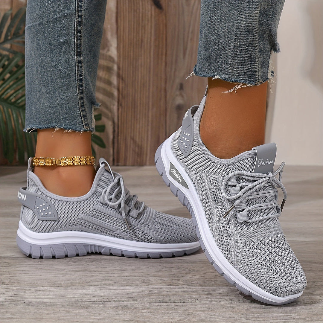 Flying Woven Shoes Women's Fashion Casual Mesh Sneaker