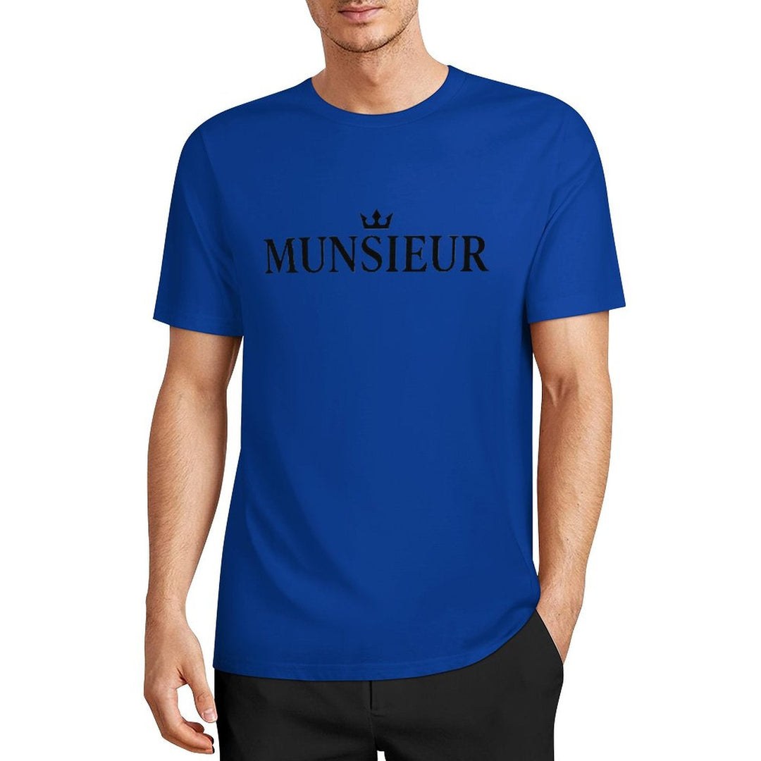 Munsieur Summer Signature Tee for Men Cotton Comfortable