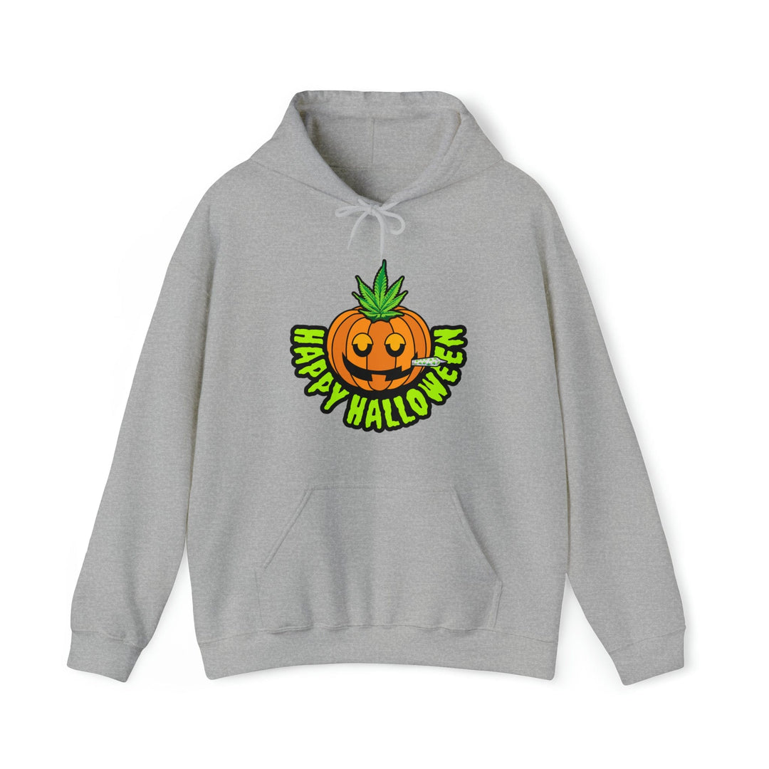 Happy Halloween Stoner Pumpkin Cannabis Hoodie
