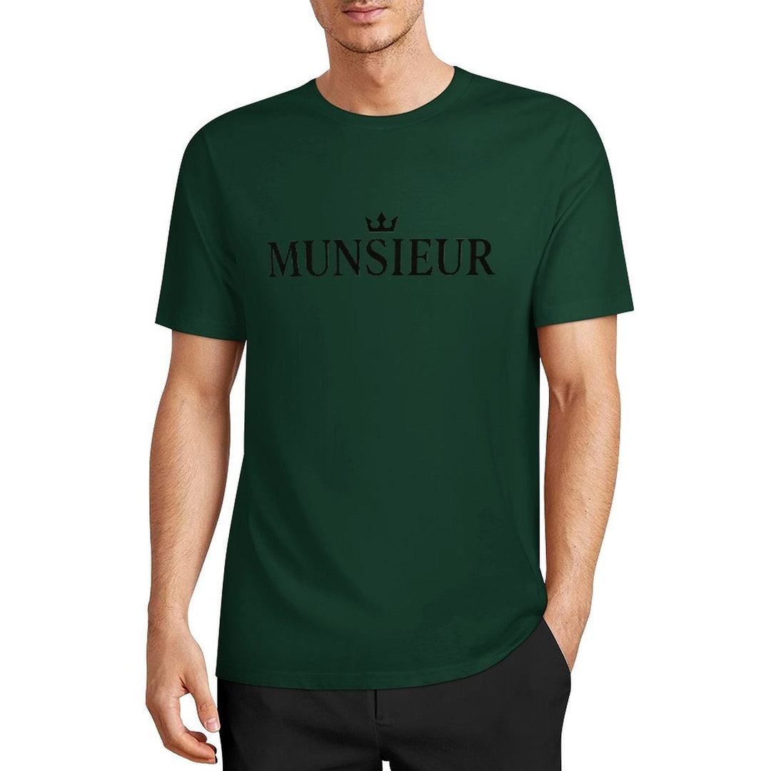 Munsieur Summer Signature Tee for Men Cotton Comfortable