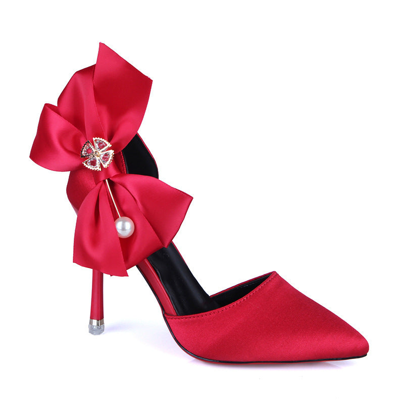 Women's Fashion Bow Stiletto Heels