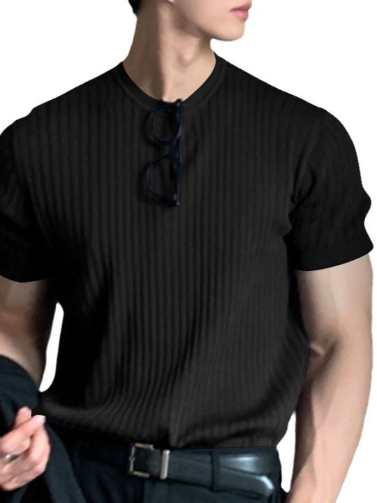 Men's Full Size Round Neck Short Sleeve T-Shirt Plus Size