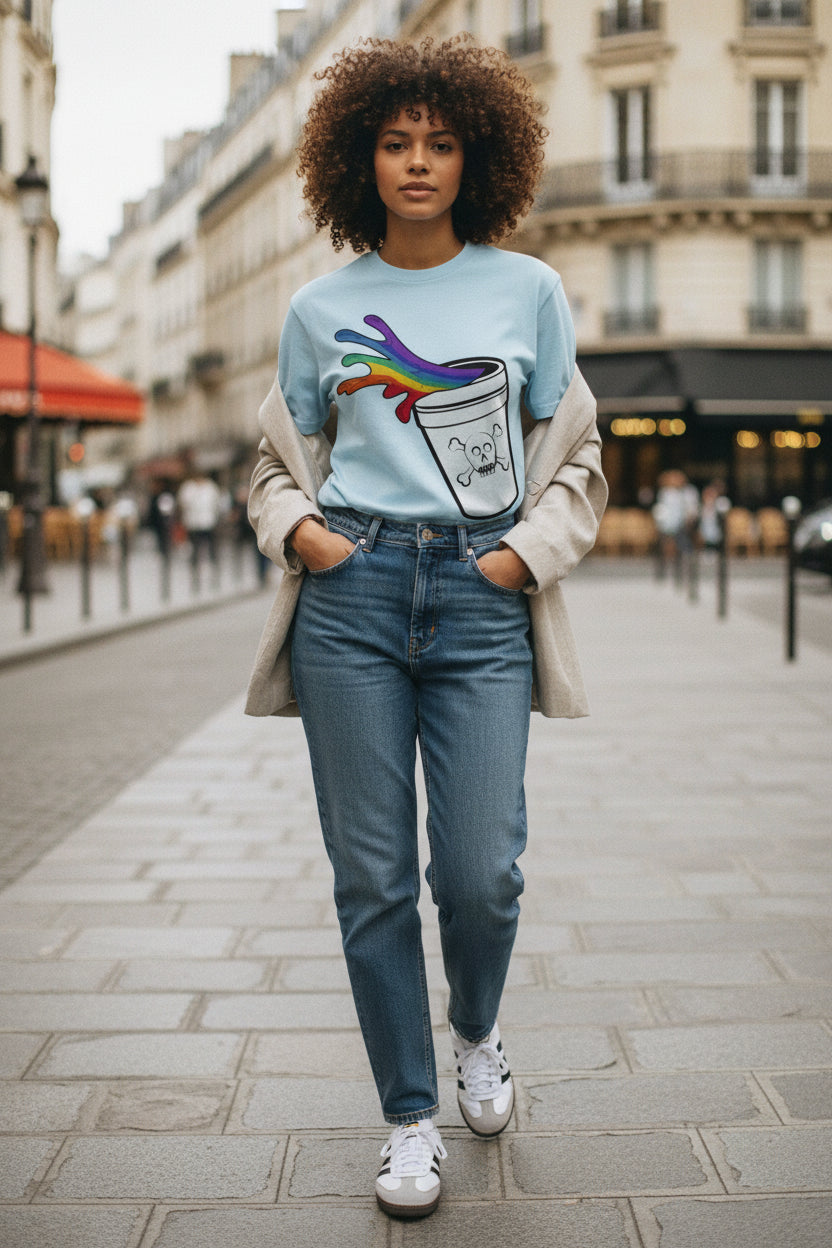 Rainbow Slushy Unisex Heavy Cotton Tee