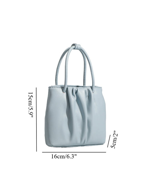Square pleated versatile bag, bag women's fashion women's tote bag, portable casual shoulder bag