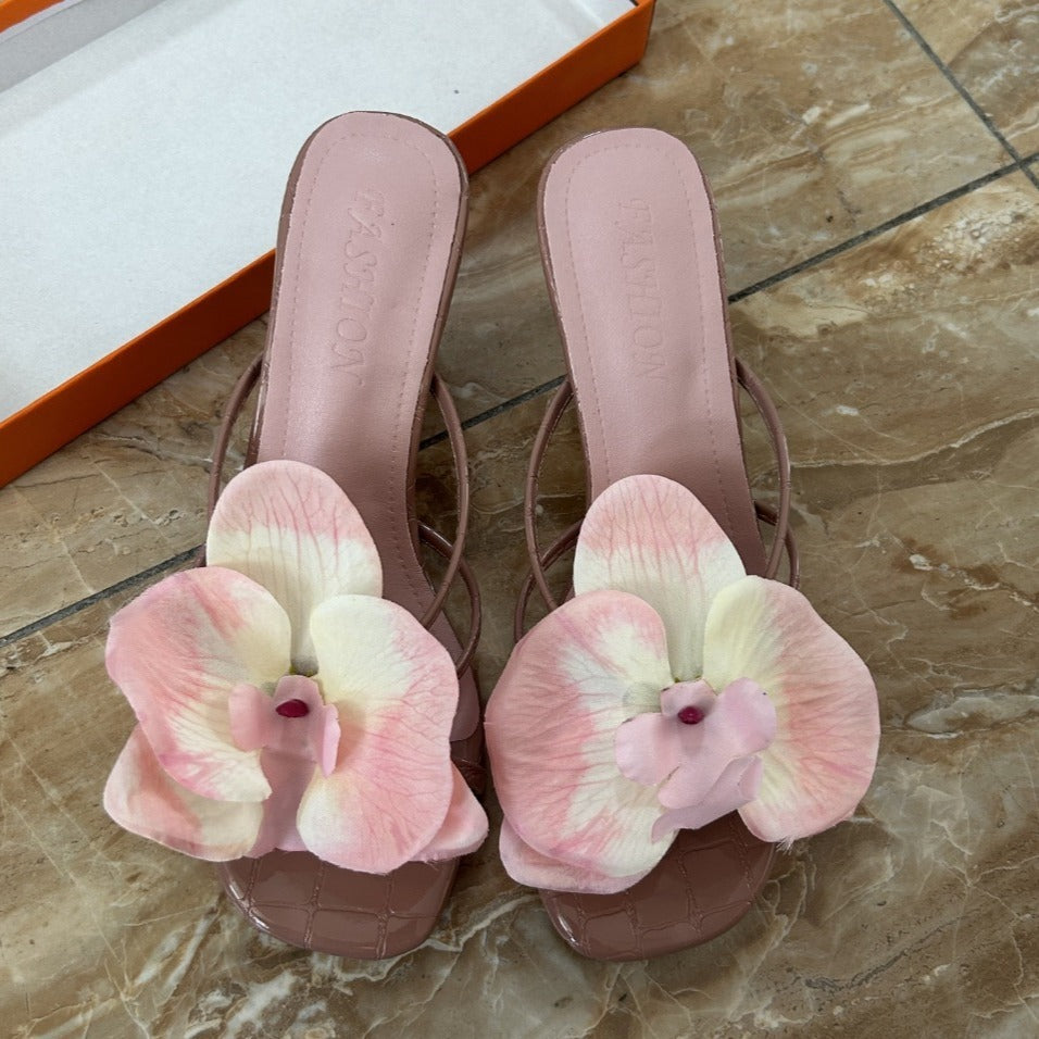 Women's New Flower High Heels