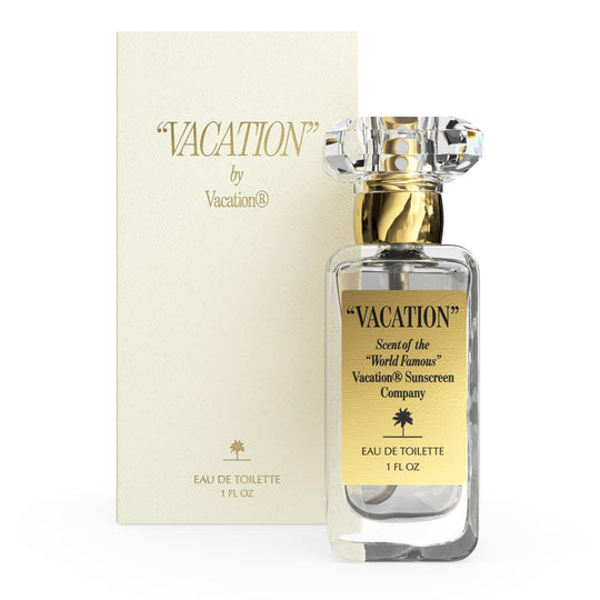 "VACATION" by Vacation Sunscreen Eau de Toilette, Beach Coconut Perfume for Women & Men, Scent of Sunscreen & Summer, Travel Size, 1 Fl. Oz.