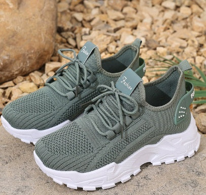 Flyknit Mesh Women's Thin Breathable Sports Casual Shoes