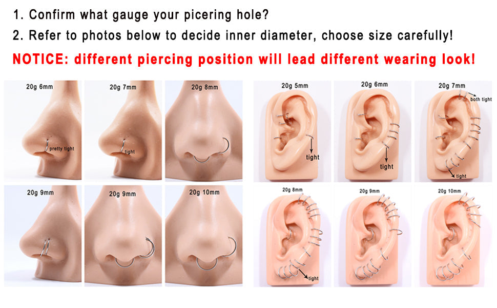 18g- steel hoop-silver-10-1