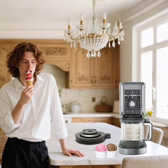 Outer bowl lid for Ninja NC501 NC500 ice cream maker, compatible with NC500 series.