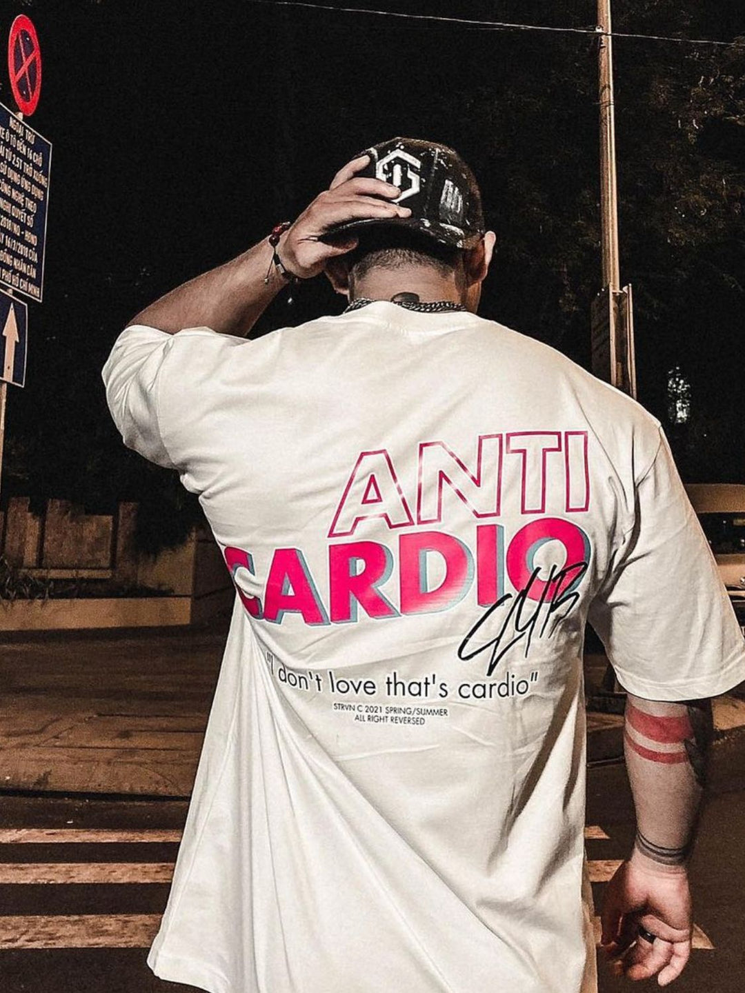 Men's Plus Size Letter Graphic Round Neck T-Shirt