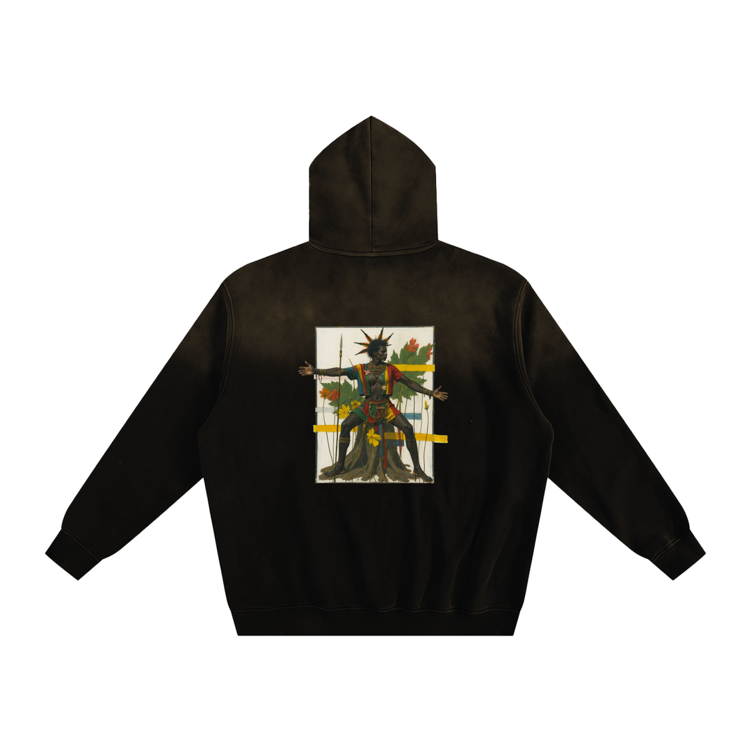 Amaru Khan Stars Sunfade Fleeced Hoodie
