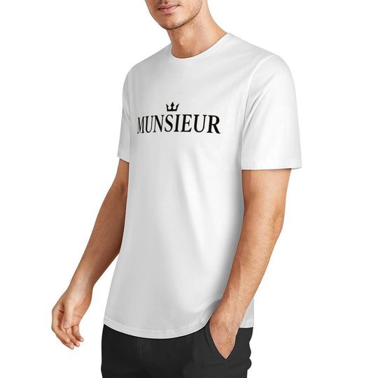 Munsieur Summer Signature Tee for Men Cotton Comfortable