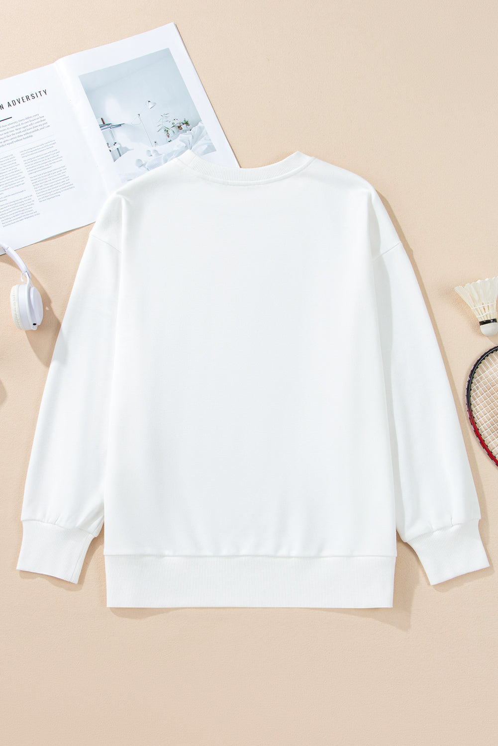 GAME DAY Tinsel Drop Shoulder Sweatshirt