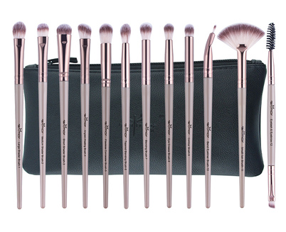 12 eye shadow brush nose shadow high light repair capacity shadow eyebrow brush portable novice makeup brush set