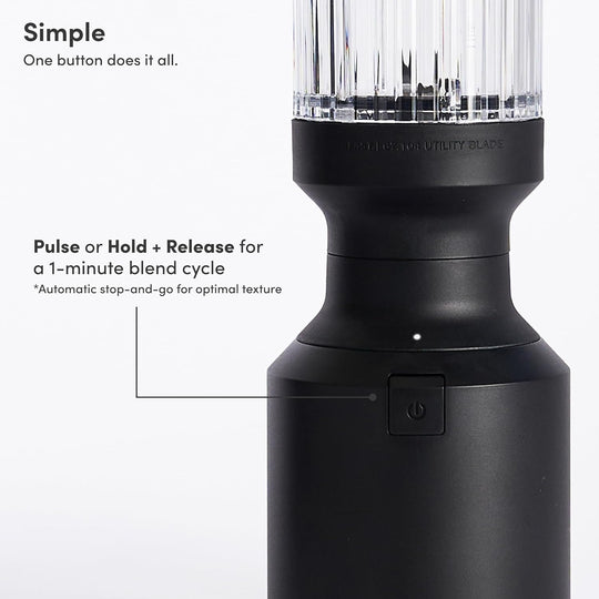 Beast Mighty 850 Plus | Premium Compact Personal Blender | Smoothies, Shakes, Dressings, Sauces | Blends Ice and Frozen Fruit | New XL Vessel | Extra Vessels, Lids and Straws | 850W (Carbon Black)