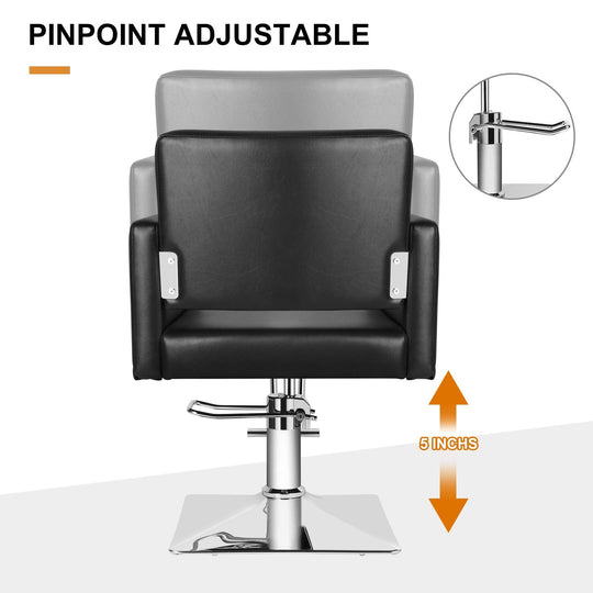 Artist Hand Salon Chair for Hair Stylist, Stylist Chair with Heavy Duty Hydraulic Pump, 360 Degrees Rolling Swivel Spa Beauty Equipment for Hair Stylist Women Man, Max Load Weight 330 Lbs