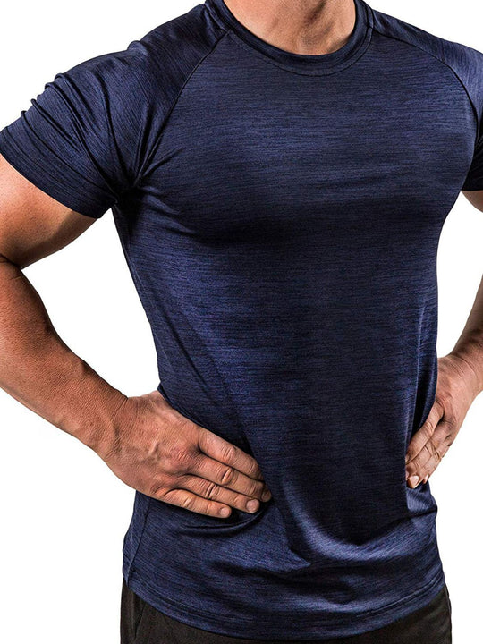 Men's Plus Size Round Neck Short Sleeve T-Shirt