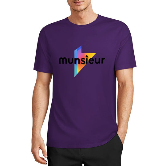 Cool Munsieur graphic Tee Cotton Men's breathable