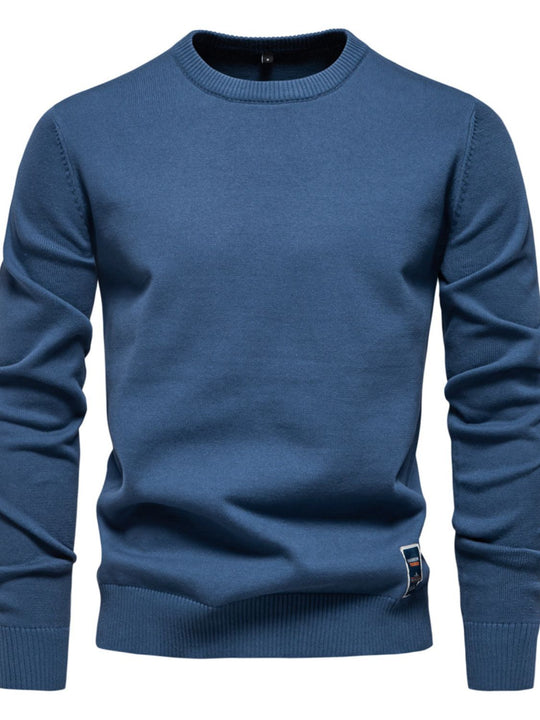 Men's Round Neck Long Sleeve Sweater