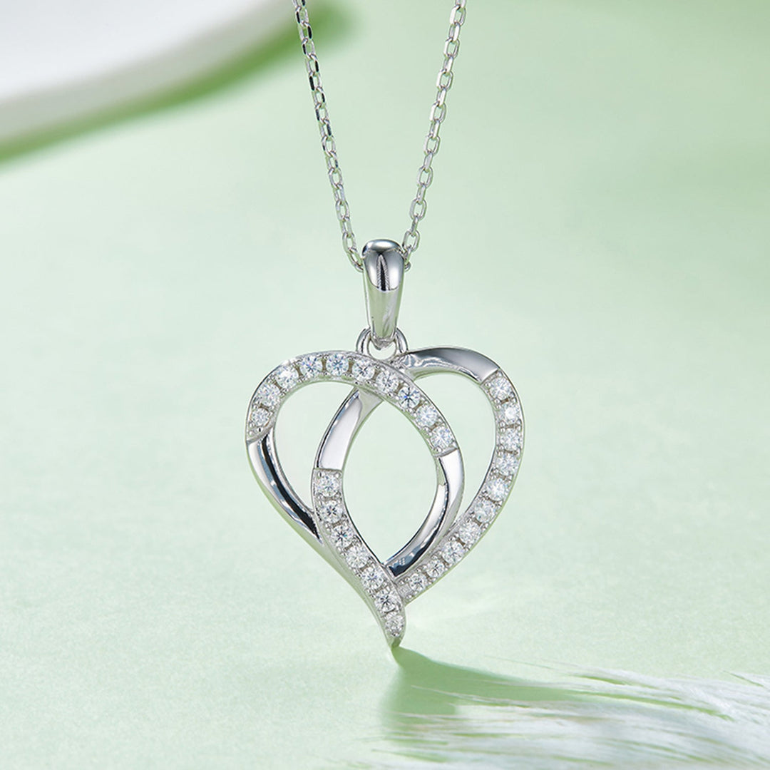 0.3 Moissanite Sterling Silver Necklace