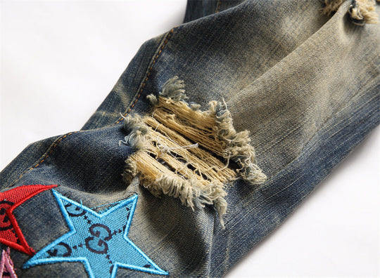 Men's Designer Fashion Elastic Slim Fit Skinny Pants