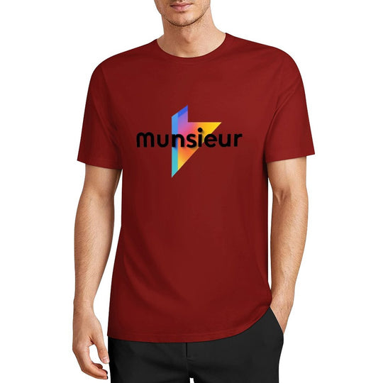 Cool Munsieur graphic Tee Cotton Men's breathable